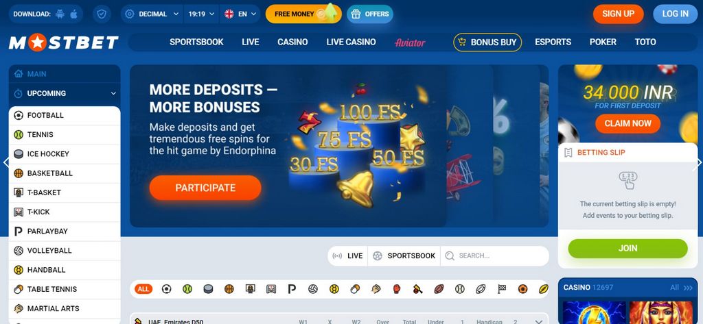 Mostbet az Casino saytının rəsmi saytı
