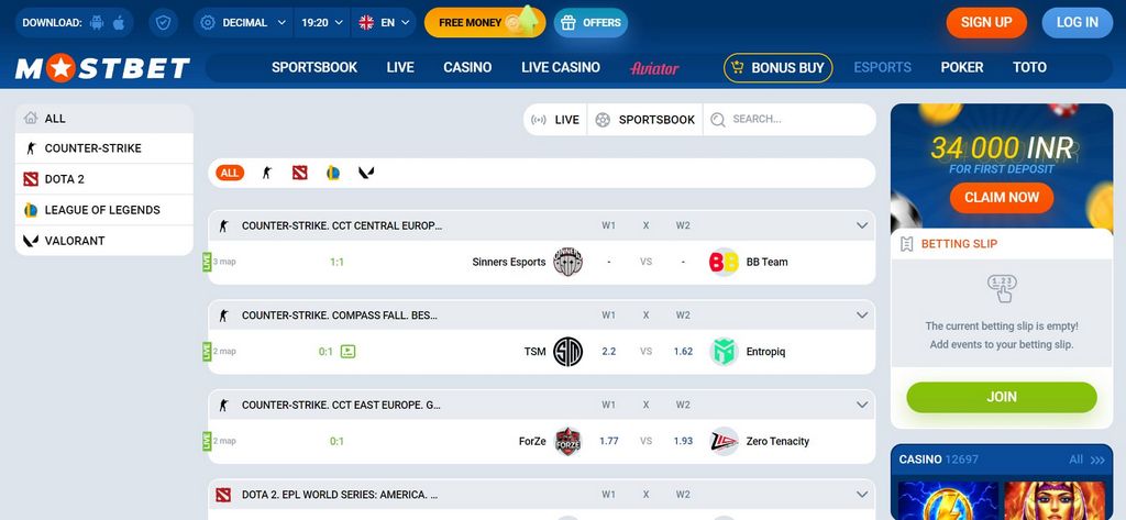 Mostbet az Casino saytının rəsmi saytı