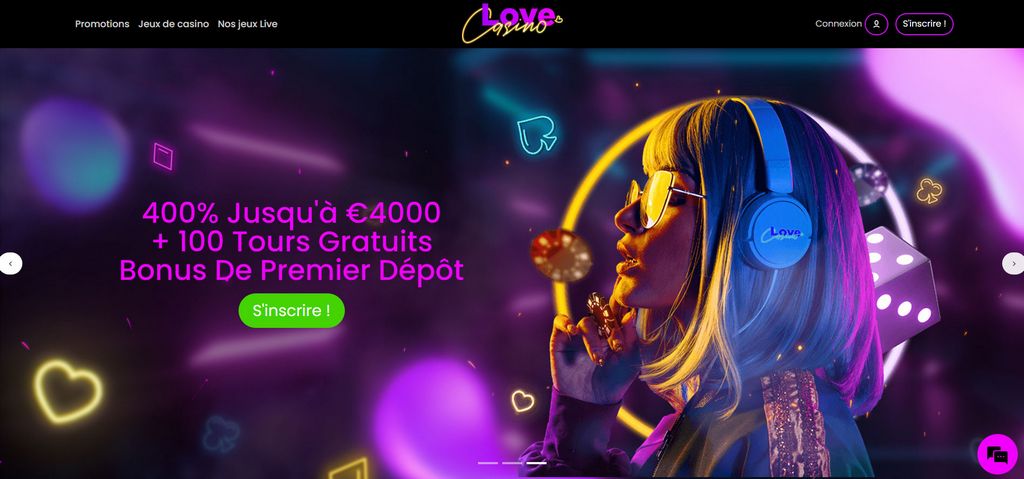 Love Casino: Visit and Get 125 Free Spins