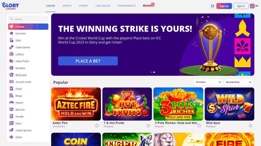 Splendor Gambling establishment Play online gambling enterprise games with Glory